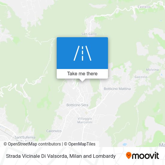Strada Vicinale Di Valsorda map