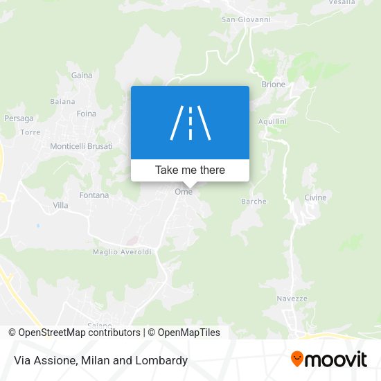 Via Assione map