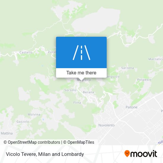 Vicolo Tevere map