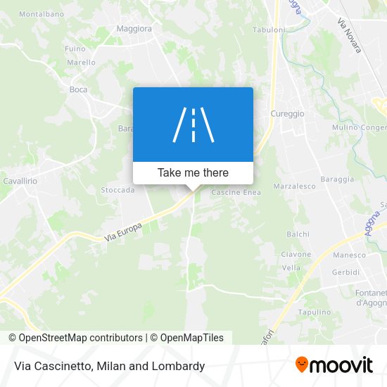 Via Cascinetto map