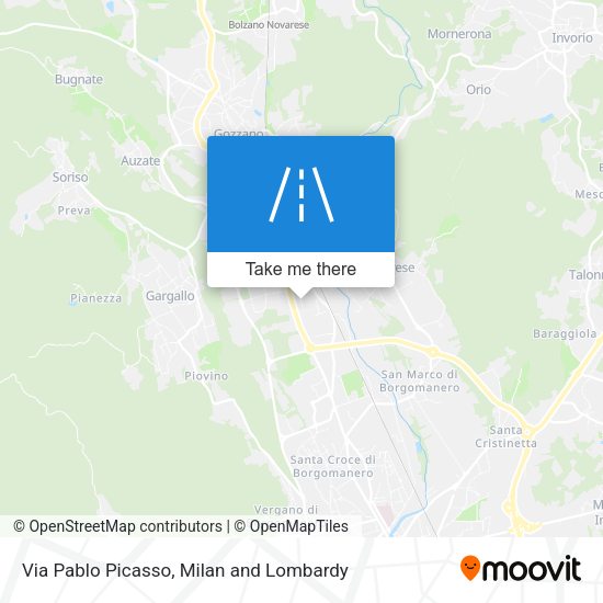 Via Pablo Picasso map