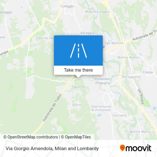Via Giorgio Amendola map