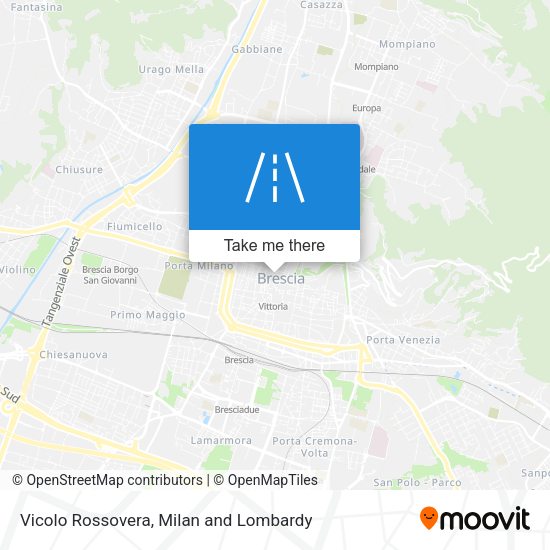 Vicolo Rossovera map