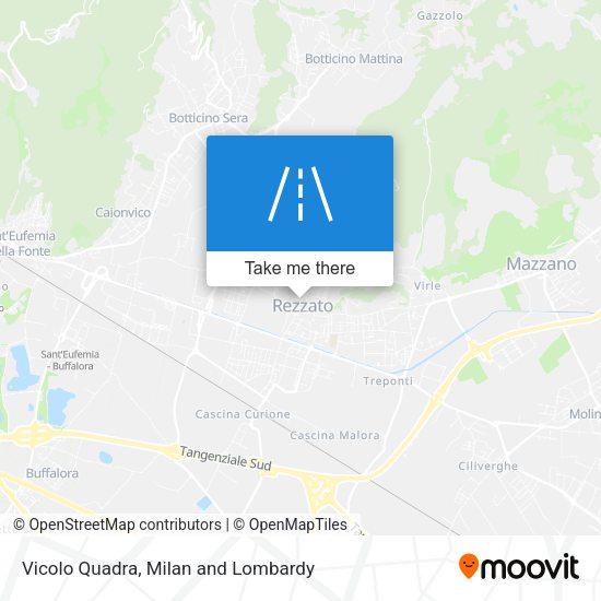 Vicolo Quadra map