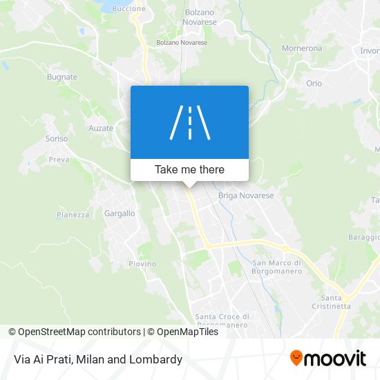 Via Ai Prati map