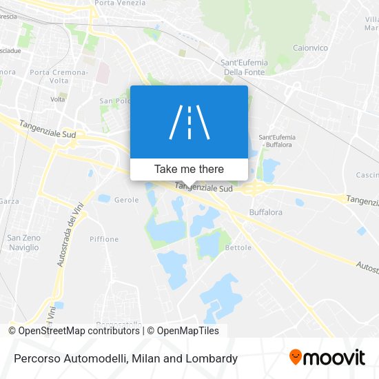 Percorso Automodelli map