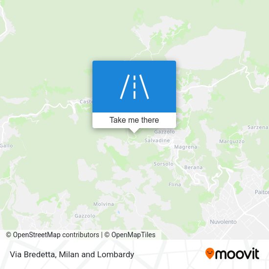 Via Bredetta map