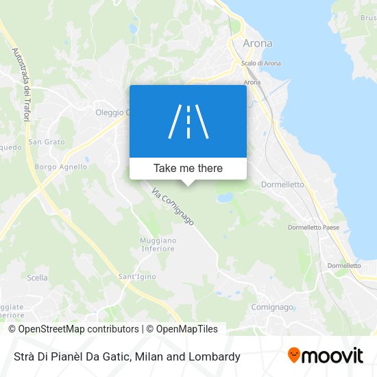 Strà Di Pianèl Da Gatic map