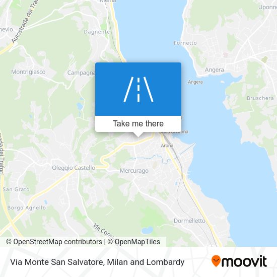 Via Monte San Salvatore map