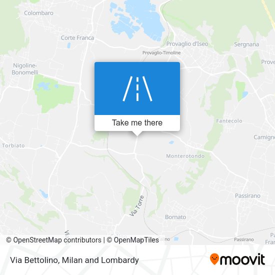Via Bettolino map