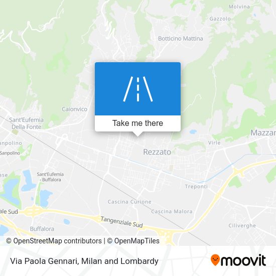 Via Paola Gennari map