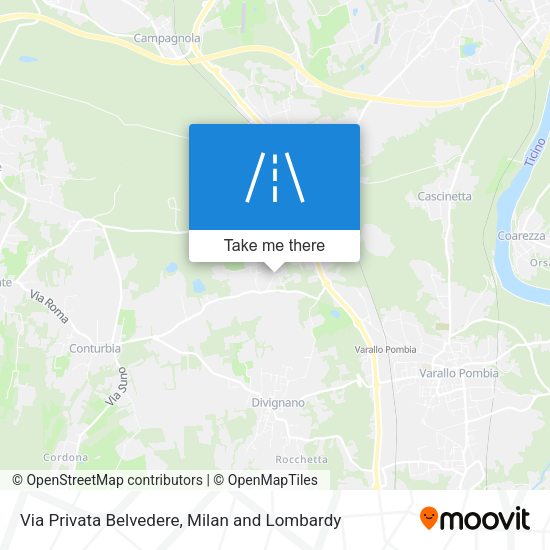 Via Privata Belvedere map