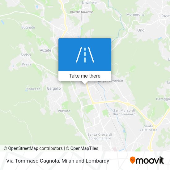 Via Tommaso Cagnola map