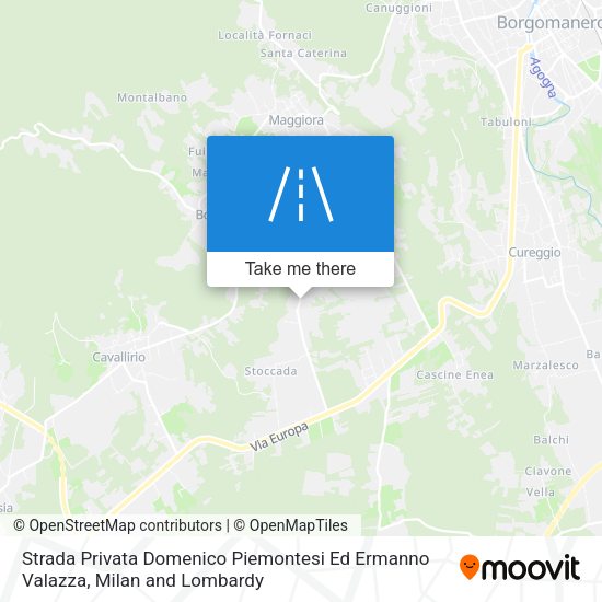 Strada Privata Domenico Piemontesi Ed Ermanno Valazza map