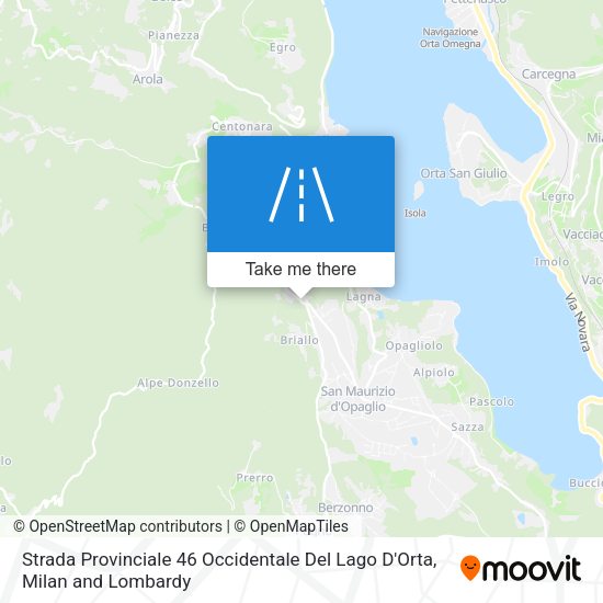 Strada Provinciale 46 Occidentale Del Lago D'Orta map