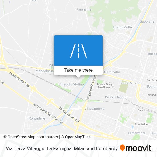 Via Terza Villaggio La Famiglia map