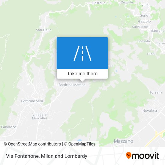 Via Fontanone map