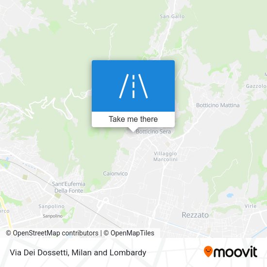 Via Dei Dossetti map