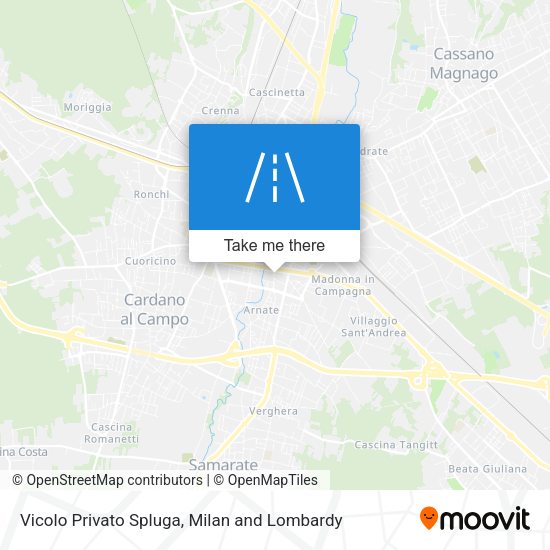 Vicolo Privato Spluga map