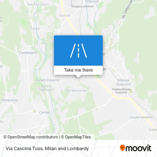 Via Cascina Tuss map
