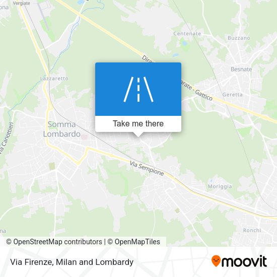 Via Firenze map