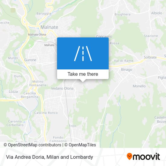 Via Andrea Doria map