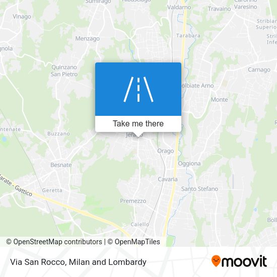 Via San Rocco map
