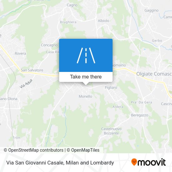 Via San Giovanni Casale map
