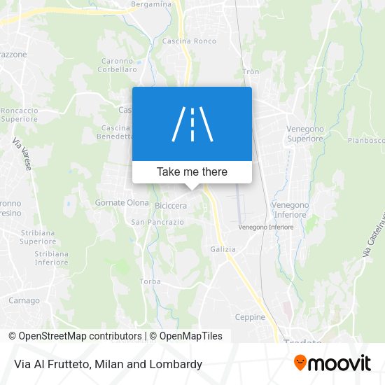 Via Al Frutteto map