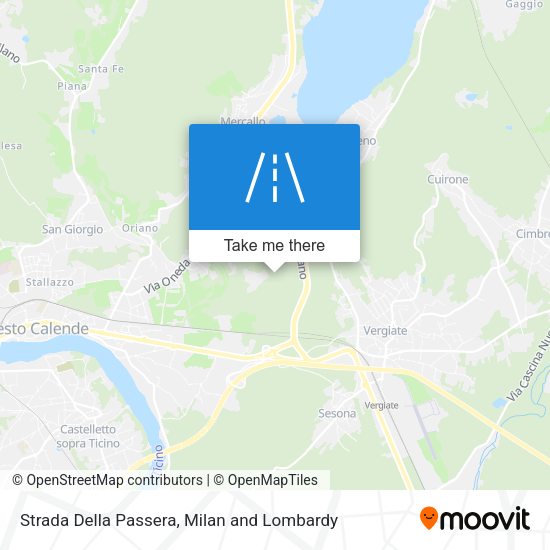 Strada Della Passera map