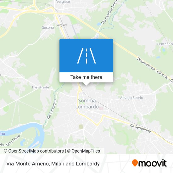 Via Monte Ameno map