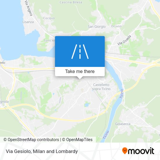 Via Gesiolo map