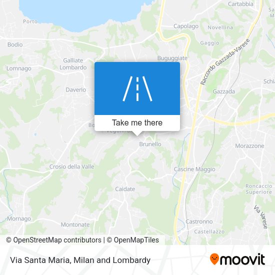 Via Santa Maria map
