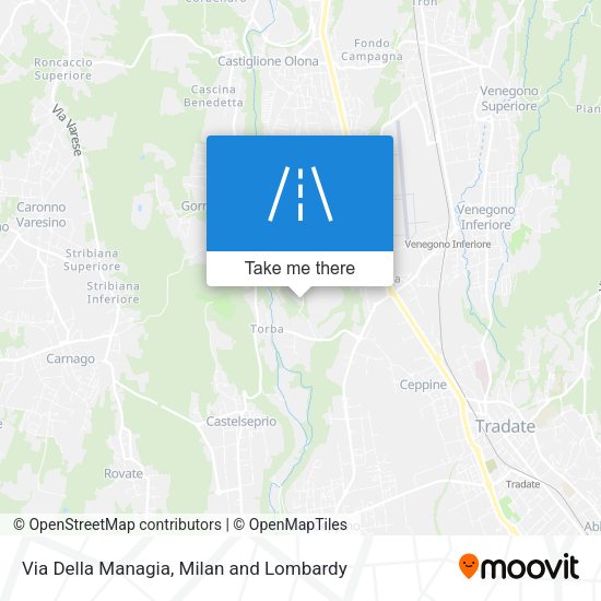 Via Della Managia map
