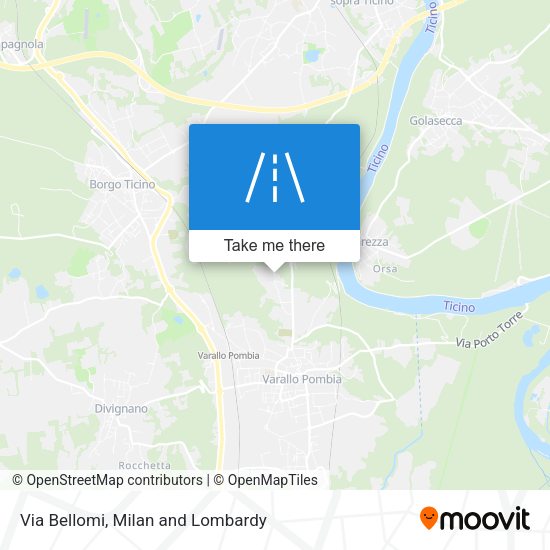 Via Bellomi map
