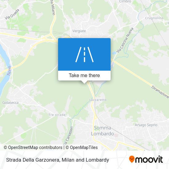 Strada Della Garzonera map