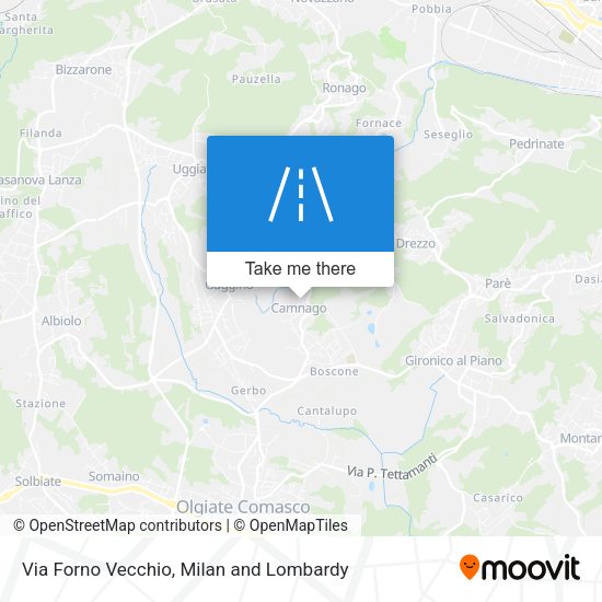 Via Forno Vecchio map