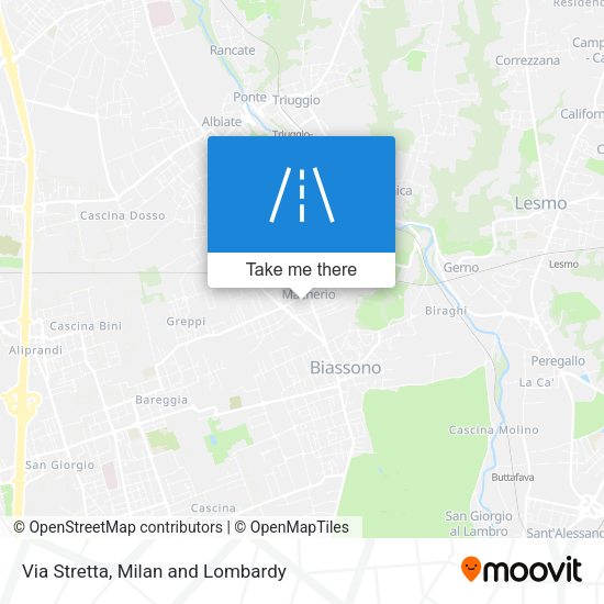 Via Stretta map