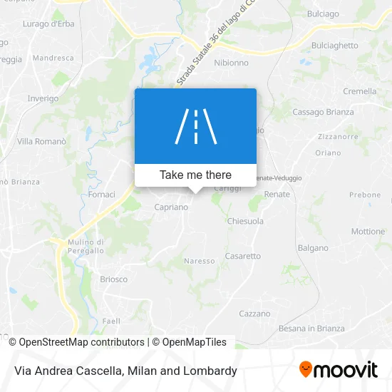 Via Andrea Cascella map