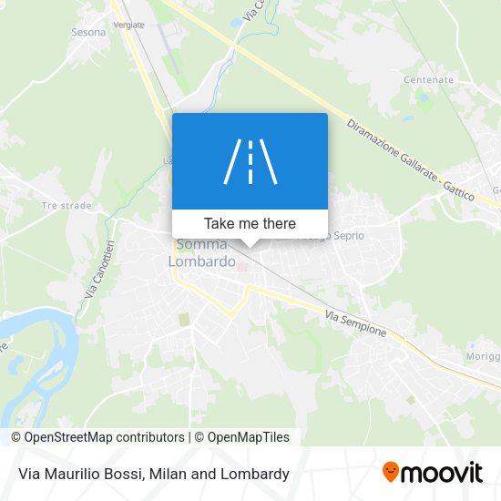 Via Maurilio Bossi map