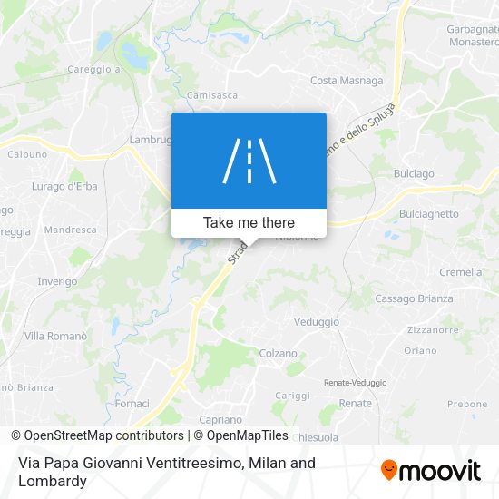 Via Papa Giovanni Ventitreesimo map