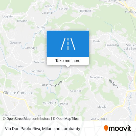 Via Don Paolo Riva map