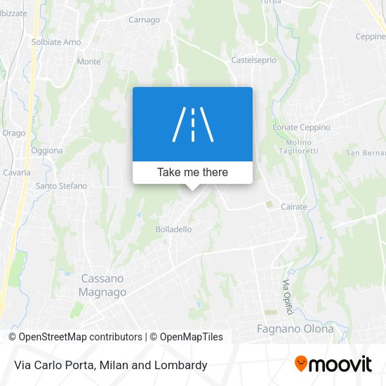 Via Carlo Porta map