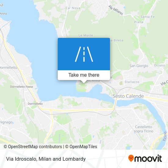 Via Idroscalo map