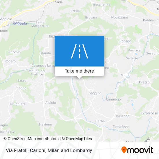 Via Fratelli Carloni map