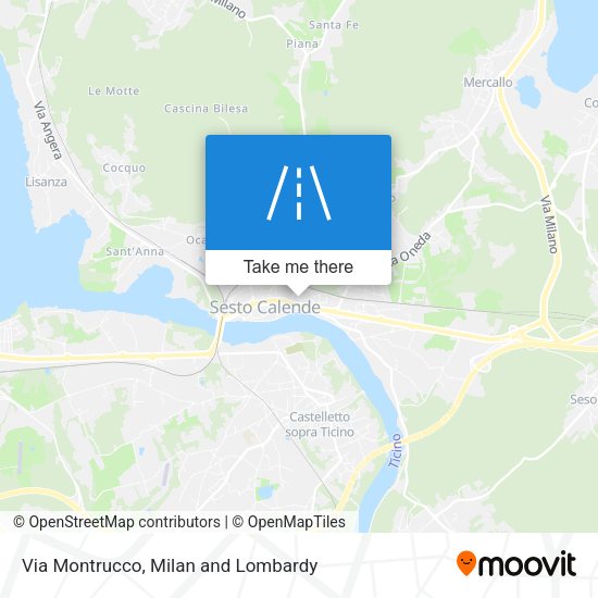 Via Montrucco map