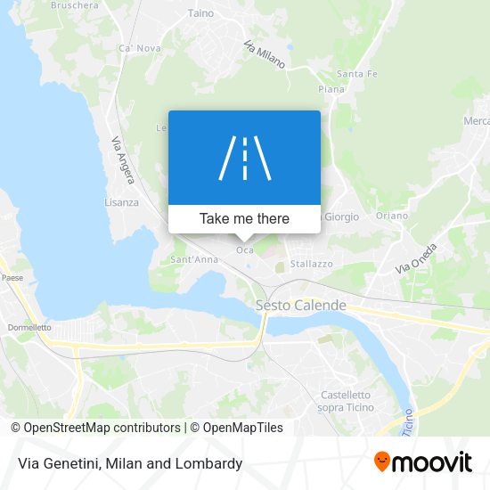 Via Genetini map