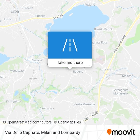 Via Delle Capriate map