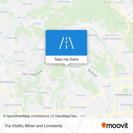 Via Vitello map