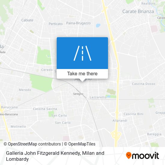 Galleria John Fitzgerald Kennedy map